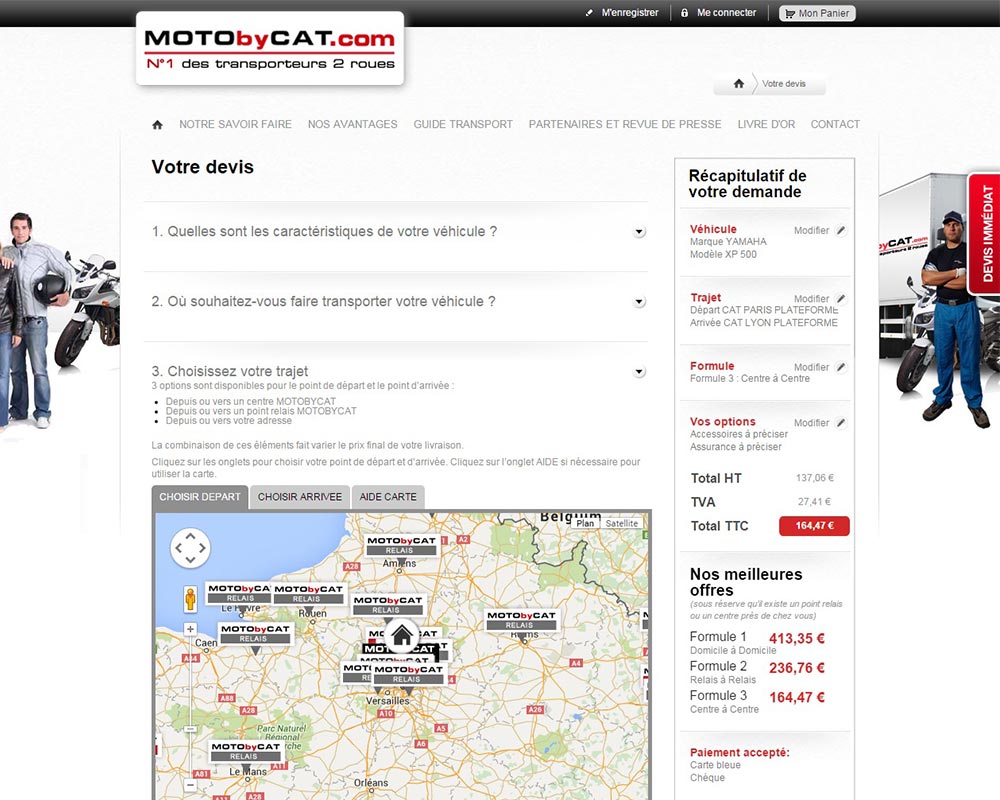 motobycat devis carte