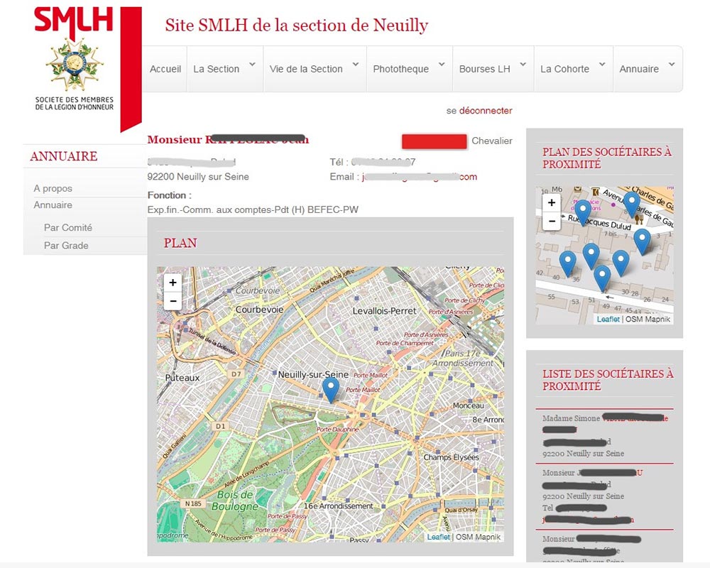 smlh - fiche annuaire geolocalise de nos societaires